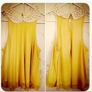 F21 Peter Pan Collar Swing Tank