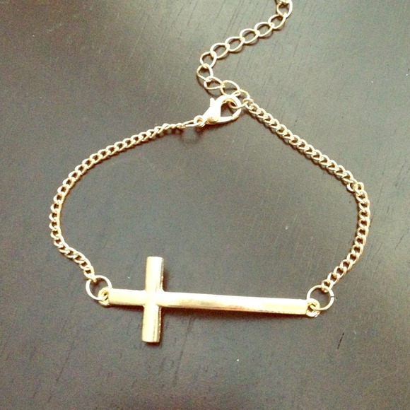 Gold Cross Bracelet