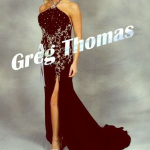 Stunning Black pageant/prom dress