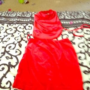 Cute outfit. Consists of a skirt & backless shirt