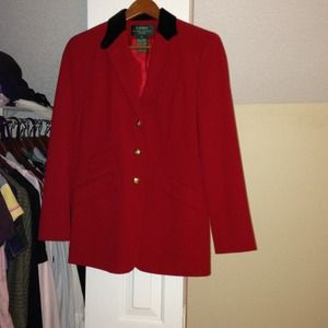 Beautiful red Ralph blazer.