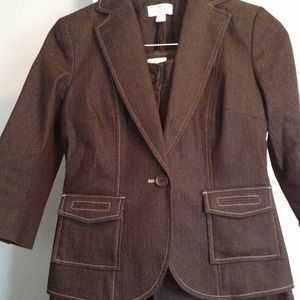 Ann Taylor loft brown suit