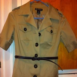 Khaki belted jacket size 2