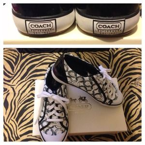 Size 8 Authentic COACH tennis shoes!