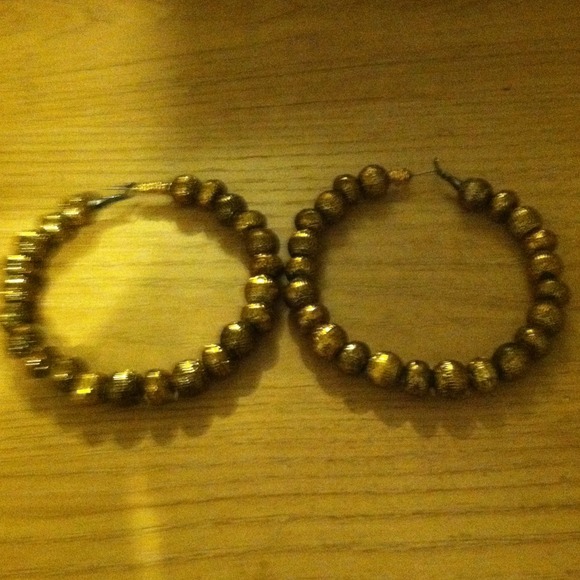 Copper colored earrings