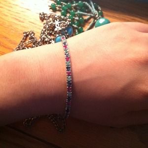Multi color stone bracelet