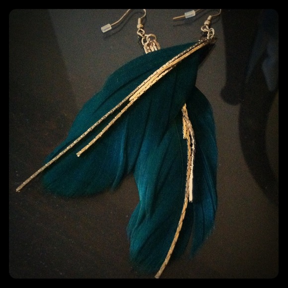 Sold**** Feather earrings