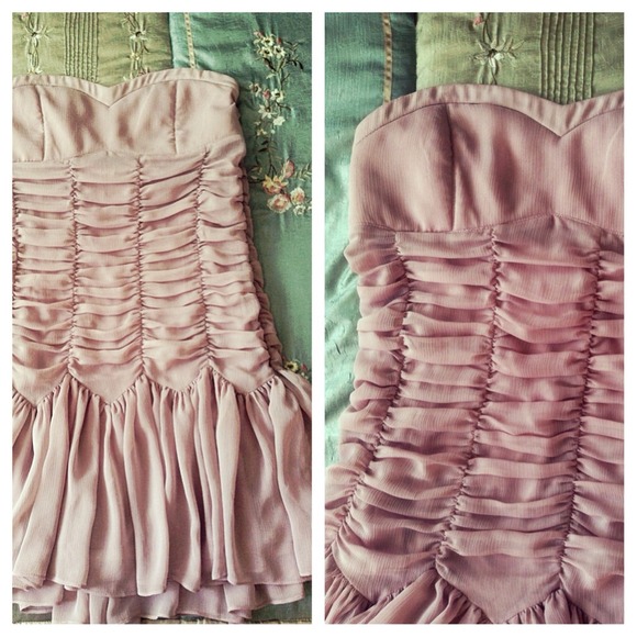 SOLD Light Pink/Champaign Dress