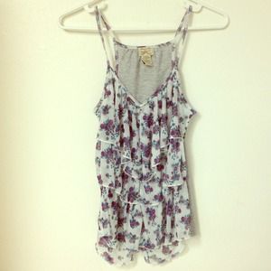 Tier Spaghetti Tank Top Size L