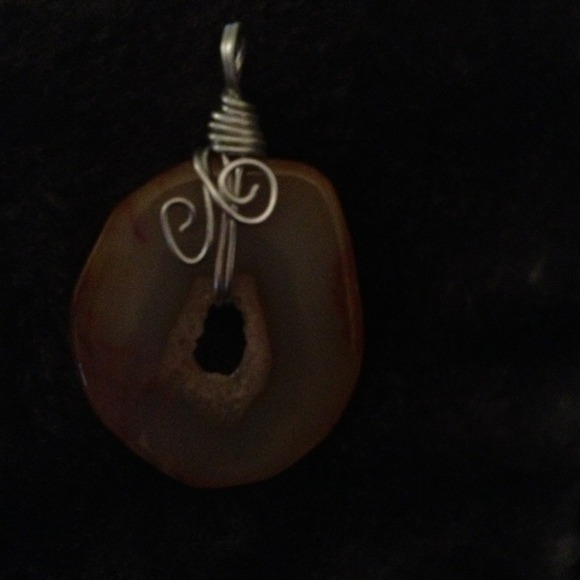 Hand crafted wire wrap pendant