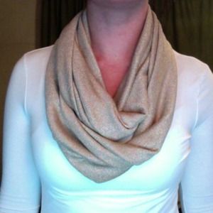 Gold infinity scarf