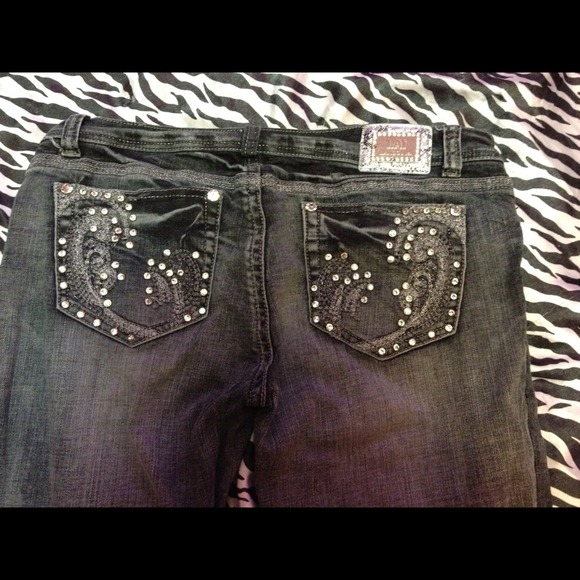 L.A. Idol Skinny Jeans With Rhinestones - Picture 3 of 4