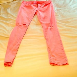 Pink skinny jeans American Eagle