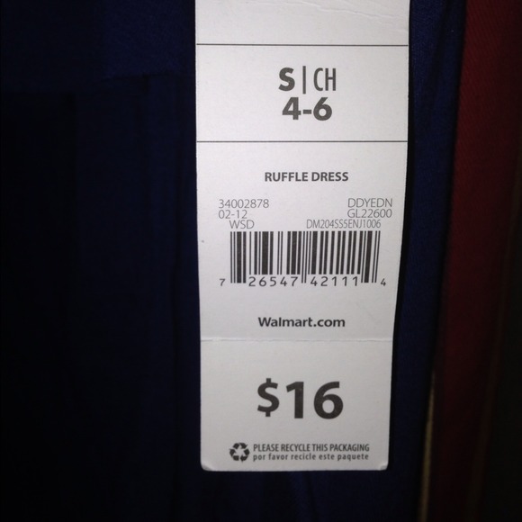 💰Sold💰Classy Navy Ruffle Dress - Picture 4 of 4