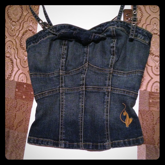 Baby phat bustier w/ bow in front