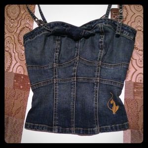 Baby phat bustier w/ bow in front
