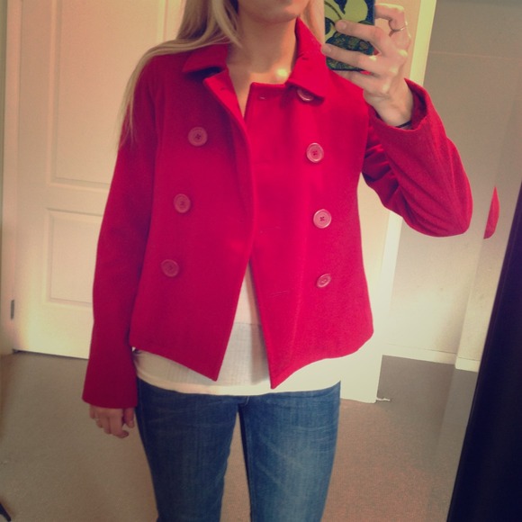 🌟REDUCED🌟Red A&F Pea Coat