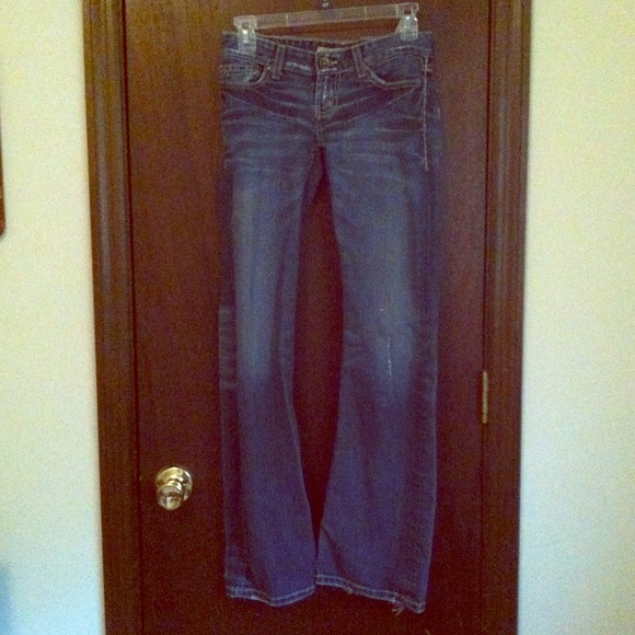 Small BKE Stella boot cut denim jeans!