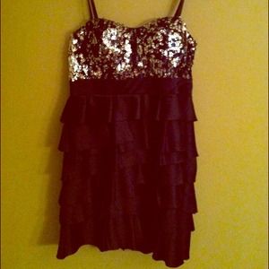 Black sequence dress!