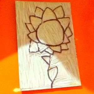 Flower carving