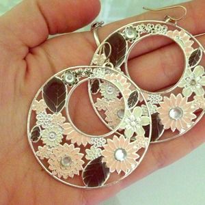 Large dangle earrings