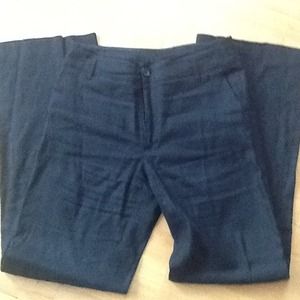 Banana Republic Black linen pants.