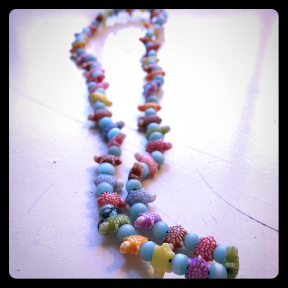 Turtle beaded necklace