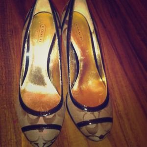 Coach wedge heels