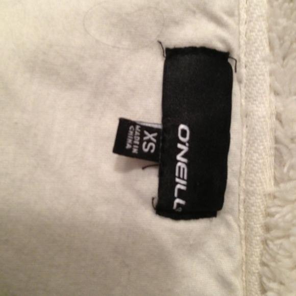 Oneill cream zip up hoodie - Picture 2 of 4