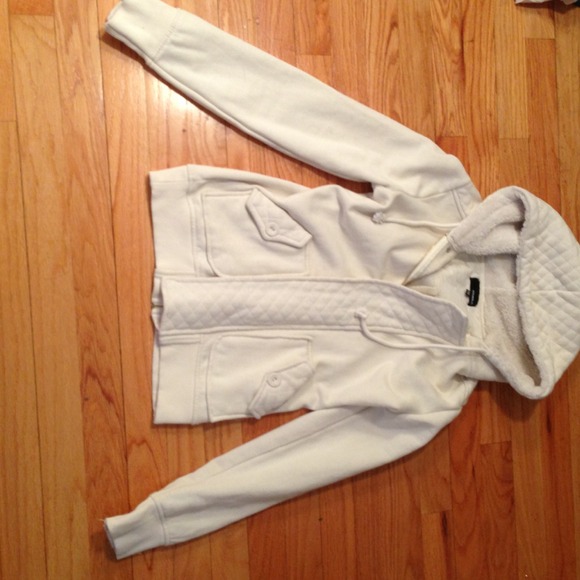 Oneill cream zip up hoodie - Picture 4 of 4
