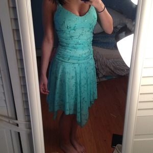 Teal formal dress