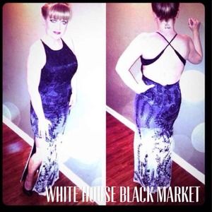 Exquisite White House Black Market Gown