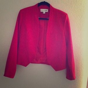 Forever 21 cropped red blazer