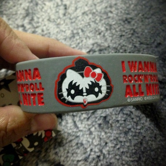 BUNDLED- KISS Hello Kitty soft gray Bracelet NWT