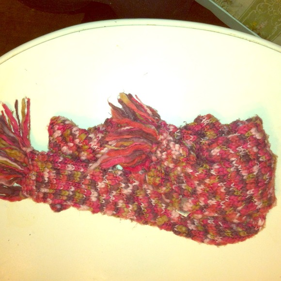 Pink brown and grey old navy scarf