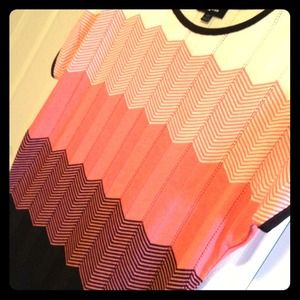 Chevron loose fit blouse