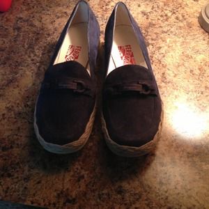 Authentic ferragamo loafers size 8