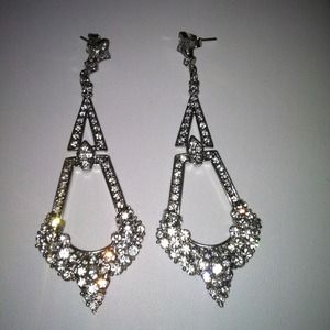 Sparkly drop earrings