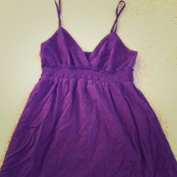 Purple sun dress. Great with cowboy boots!