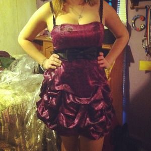 Purple & Black Dress