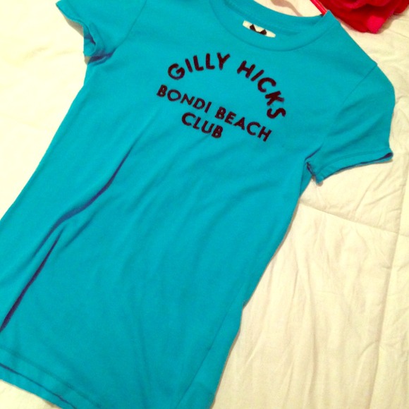 aqua colored gilly hicks tee
