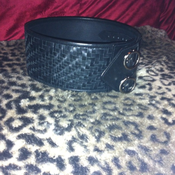 Cole Haan cross stitch leather belt, brand new. main image 4
