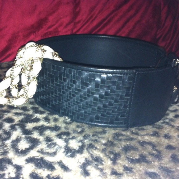 Cole Haan cross stitch leather belt, brand new.