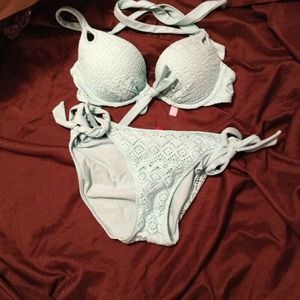 Victoria's Secret crocheted swim suit