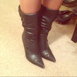 ⚡reduced⚡Black boots faux leather