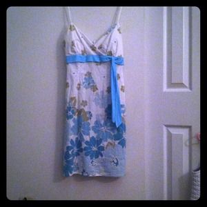 Simple white spring dress