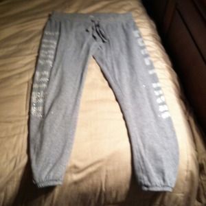 Victoria Secret Pink Bling Cropped Sweats