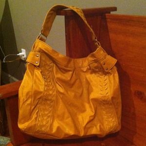 Mustard hobo handbag