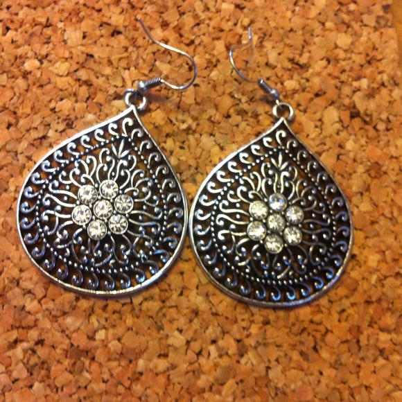 Silver earrings