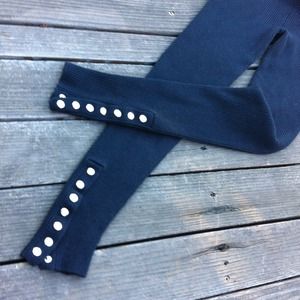 🔴SOLD🔴Aqua Snap Rib Leggings